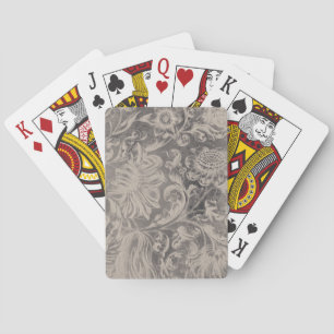 Aged Floral Playing Cards