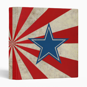 Aged Glory - Red, White and Blue Binder
