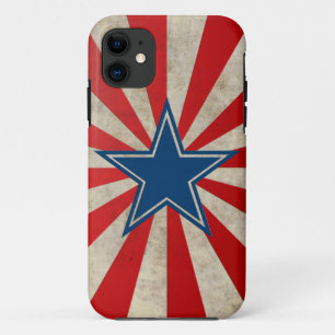 Aged Glory - Red, White and Blue iPhone 11 Case