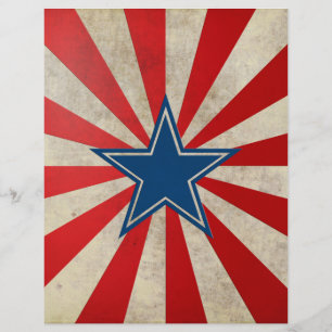 Aged Glory - Red, White and Blue Stars and Stripes Flyer