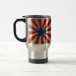 Aged Glory - Red, White and Blue Travel Mug