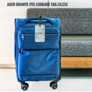 Aged Granite Luggage Tag