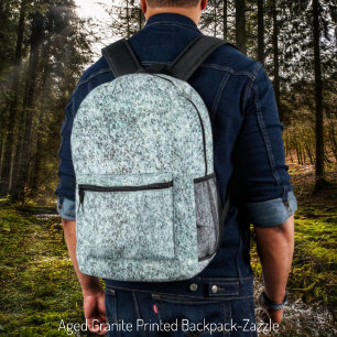 Aged Granite Printed Backpack