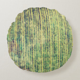 Aged grunge texture. With different colour pattern Round Pillow