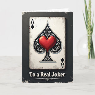 Aged Heart Birthday Card