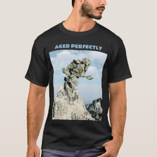 Aged Perfectly. Robot fossil, funny birthday T-Shirt