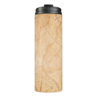 aged pirates treasure map backgroundmap,treasure,v thermal tumbler
