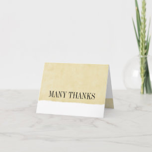 Aged rough employee thank you card