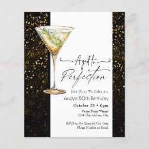 Aged to Perfect 80th Birthday Invitation