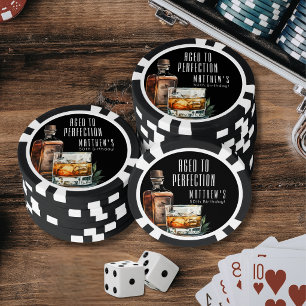 Aged To Perfection 50th Birthday Poker Chips