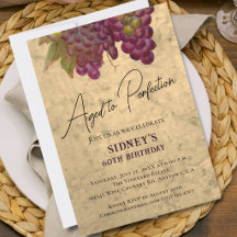Aged to Perfection 60th Birthday, Wine Elegant