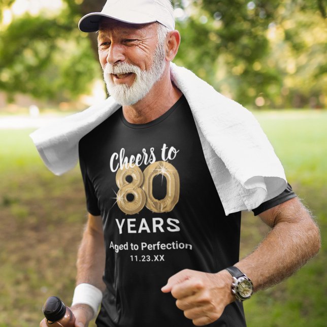 Aged to Perfection 80th Birthday T-Shirt (Creator Uploaded)