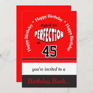 Aged to Perfection at 00 Any Birthday Invitation
