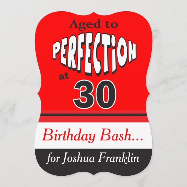Funny 30th Birthday Invitations Zazzle.ca