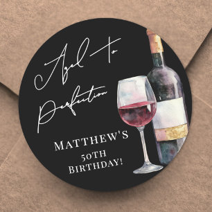 Aged To Perfection Birthday Classic Round Sticker