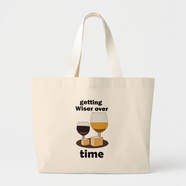 Aged To Perfection Getting Wiser Over Time  Large Tote Bag (Front)