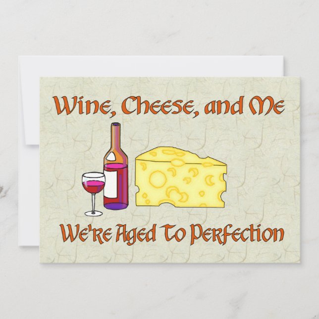 Aged To Perfection Invitation (Front)