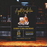 Aged to Perfection Men's 60th Whiskey Birthday  Invitation<br><div class="desc">Raise a glass to celebrate in style with this Adult Whiskey Bourbon Birthday Party Invitation. Featuring a rustic yet sophisticated design inspired by classic whiskey labels, this invitation is perfect for enthusiasts of fine spirits. With bold typography and rich, earthy tones, it sets the mood for a night of toasts,...</div>