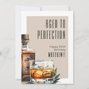 Aged To Perfection Men's Birthday Card