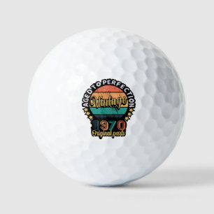 Aged To Perfection Vintage 1970 Original Parts Golf Balls