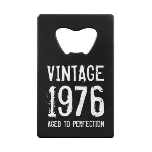 Aged to perfection vintage 50th Birthday humour Credit Card Bottle Opener