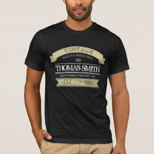Aged to Perfection Vintage Birthday Awesome T-Shirt
