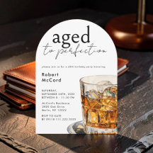 Aged To Perfection Whiskey Birthday Party Arch