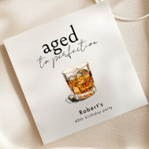 Aged To Perfection Whiskey Birthday Party Arch