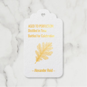 Aged to Perfection   Whisky Birthday Gift Tags
