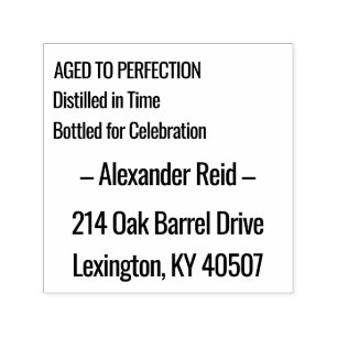 Aged to Perfection Whisky Birthday Self-inking Stamp