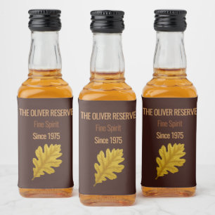 Aged to Perfection Whisky Celebration Liquor Bottle Label