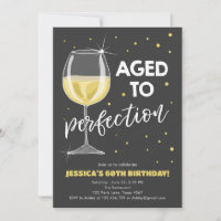 Aged to Perfection White Wine Surprise Birthday