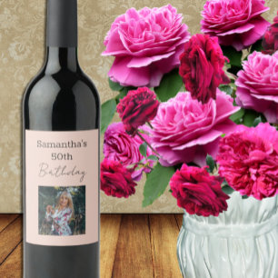 Aged To Perfection Wine 50th Birthday Wine Label
