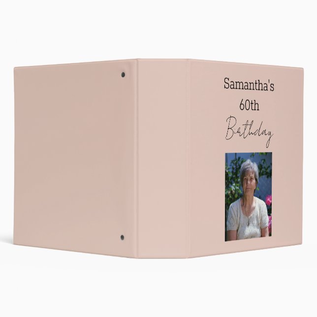 Aged To Perfection Wine 60th Birthday Album Binder (Background)