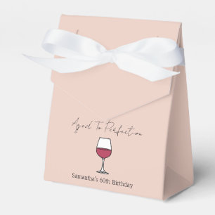 Aged To Perfection Wine 60th Birthday Favor Box