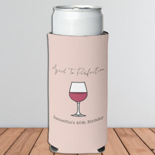 Aged To Perfection Wine 60th Birthday Seltzer Can Cooler