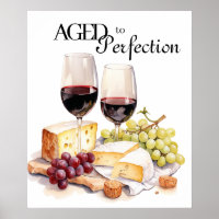 Aged to Perfection Wine and Cheese Birthday Party