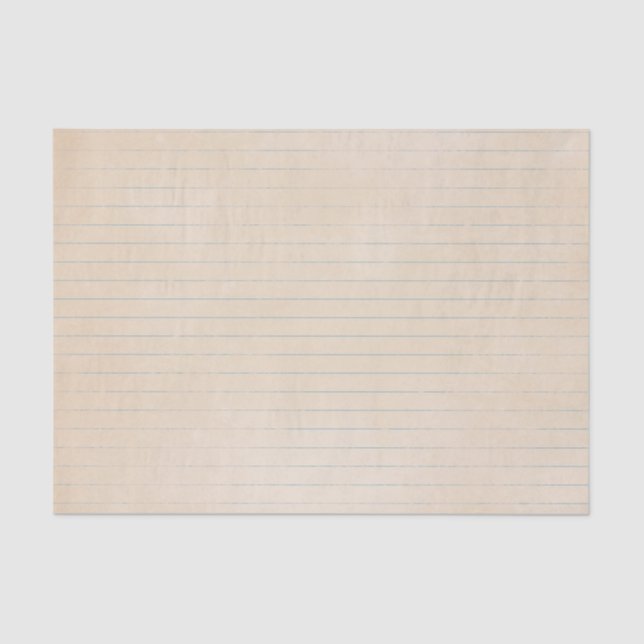 Aged Vintage Notebook Paper (Front)