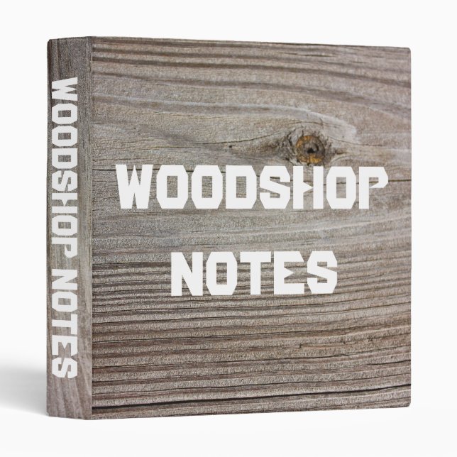 Aged Wood 1" Binder (Front/Spine)