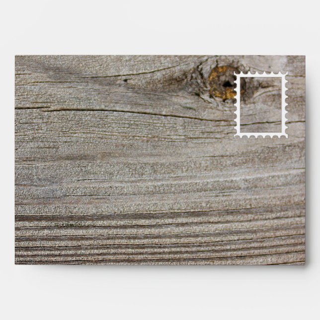 Aged Wood Envelope (Front)
