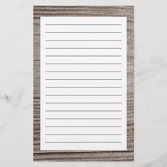 Aged Wood Stationery (Front)