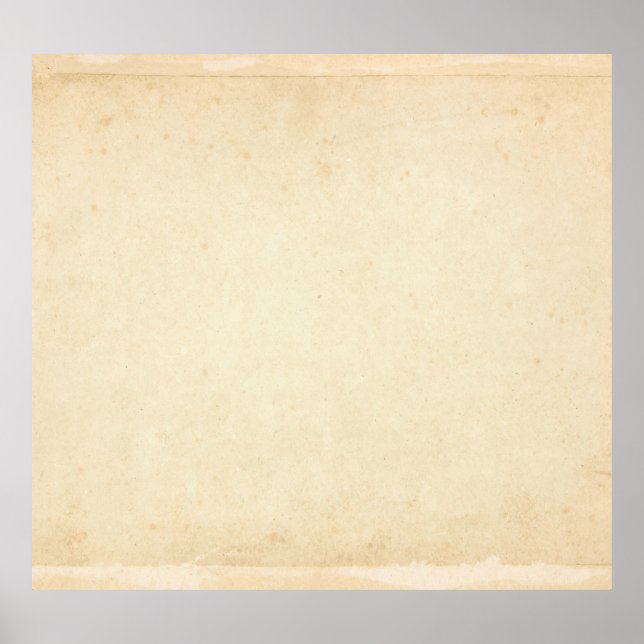 Aged Yellowed Paper Texture Poster (Front)