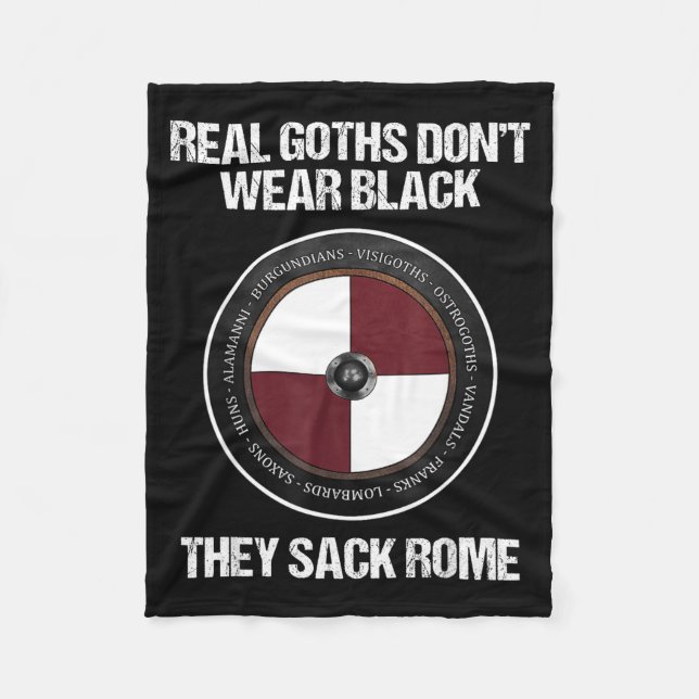 Agema Apparel Uni-adults Medieval History , Black, Fleece Blanket (Front)