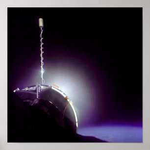 Agena firing while docked with Gemini 10 Poster