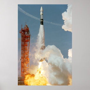 Agena Target Docking Vehicle Launch for Gemini 8 Poster