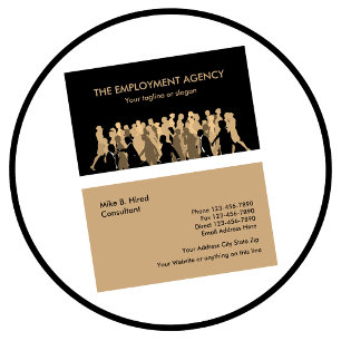 Agence de l'emploi Cartes de visite