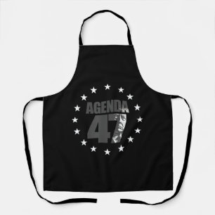 Agenda 47 Patriotic Trump Re-Election Campaign Des Apron