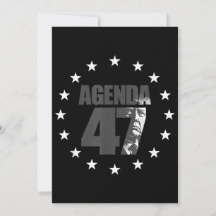 Agenda 47 Patriotic Trump Re-Election Campaign Des Invitation