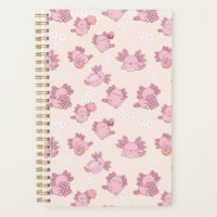 Agenda cute pink axolotls