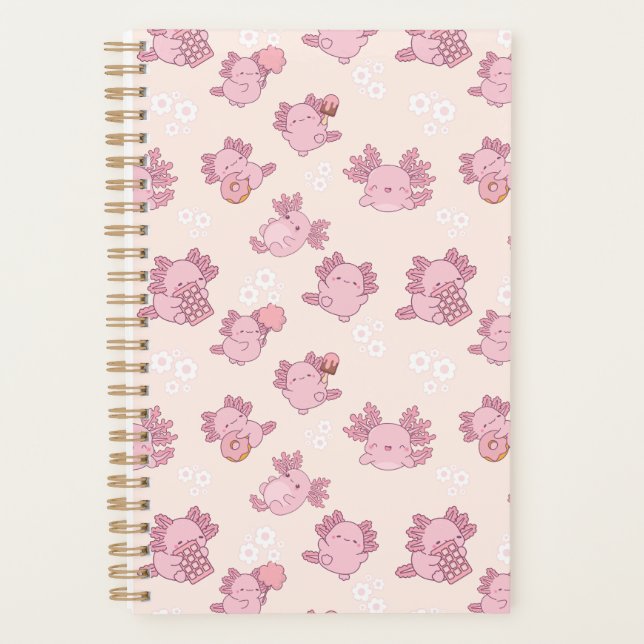 Agenda cute pink axolotls  (Front)
